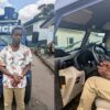 Ghanaian man arrested after attempting to drive off with police armoured vehicle