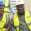 Mahama rewards National Service lady with automatic job after Akosombo substation fire; engineers earn GH¢1m MTN bonus