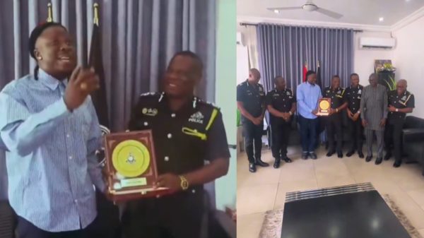 Stonebwoy Receives Ghana Police Badge of Service With Integrity