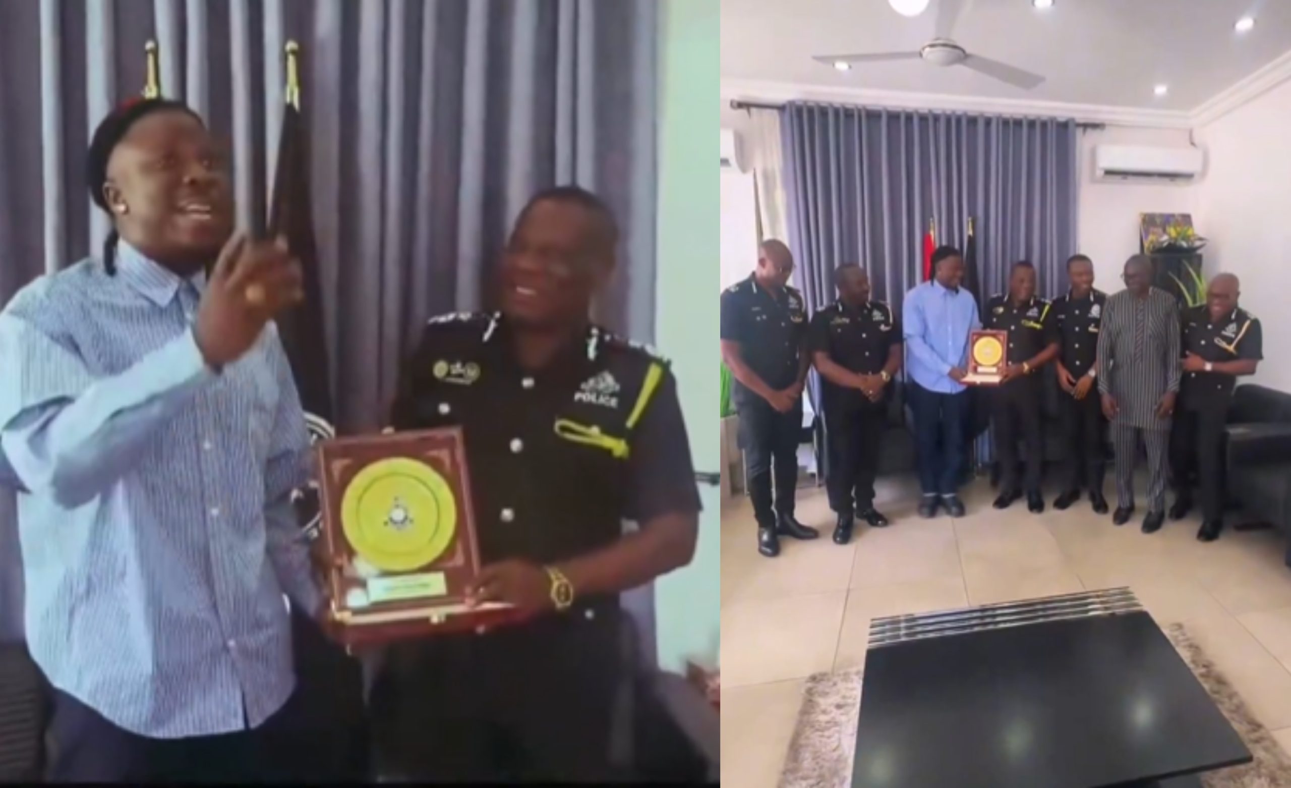 Stonebwoy Receives Ghana Police Badge of Service With Integrity
