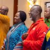 How Vice President, Chief Justice And Asantehene Joined Fans In The Stands To Cheer The Black Stars