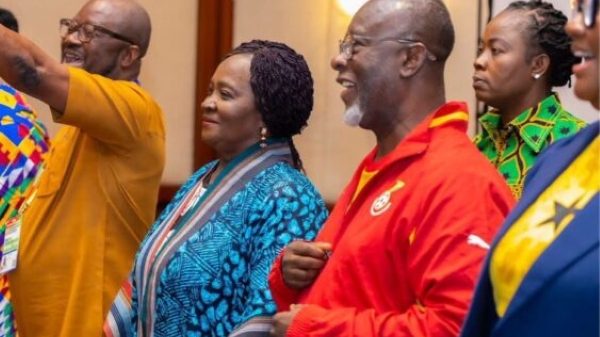 How Vice President, Chief Justice And Asantehene Joined Fans In The Stands To Cheer The Black Stars