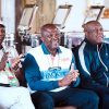 Businessman Ibrahim Mahama asnd Sports Minister Kofi Adams discusses plans for an international standard stadium in Ghana