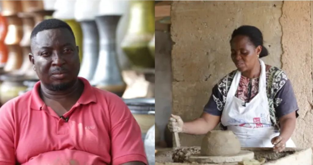 Clay Pots Along Accra-Aflao Highway Reveal 25-Year Pottery Business In Ghana
