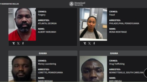 US Releases Names and Crimes of 30 Ghanaians Facing Deportation for 'Worst of the Worst' Offences