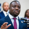 Ghanaian-born American politician Adrian Boafo after winning Maryland's Democratic primary election