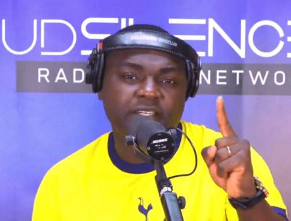 Kevin Taylor speaking during a media broadcast after making viral comments about the NPP