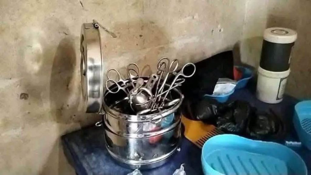 Health officials inspect an alleged illegal maternity facility in Anambra after a woman was arrested over caesarean surgeries without a medical licence.
