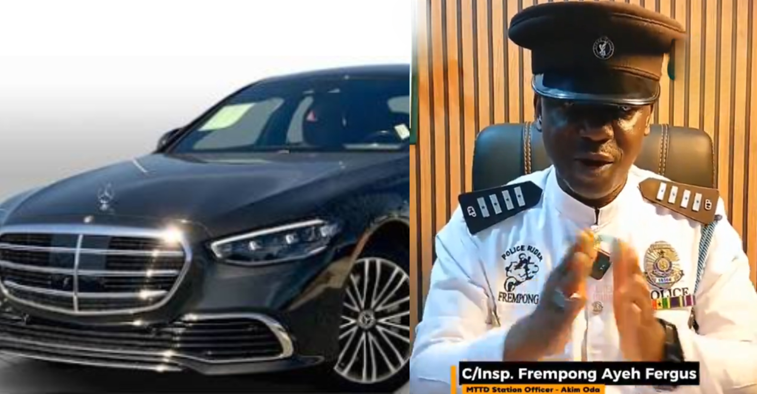 Chief Inspector Frempong Ayeh Fergus warns against parents giving cars to a child before 18