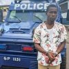 A Ghana Police Service armoured vehicle linked to an attempted theft case in Nkawie, Ashanti Region.