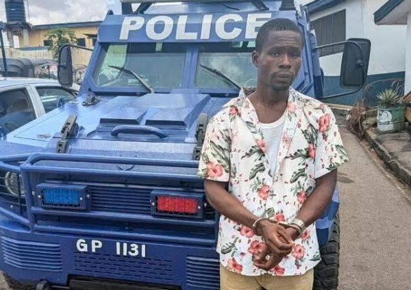 A Ghana Police Service armoured vehicle linked to an attempted theft case in Nkawie, Ashanti Region.