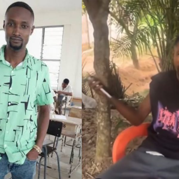 Bole SHS teacher speaking in an apology video after the GES disciplinary action over alleged misconduct.
