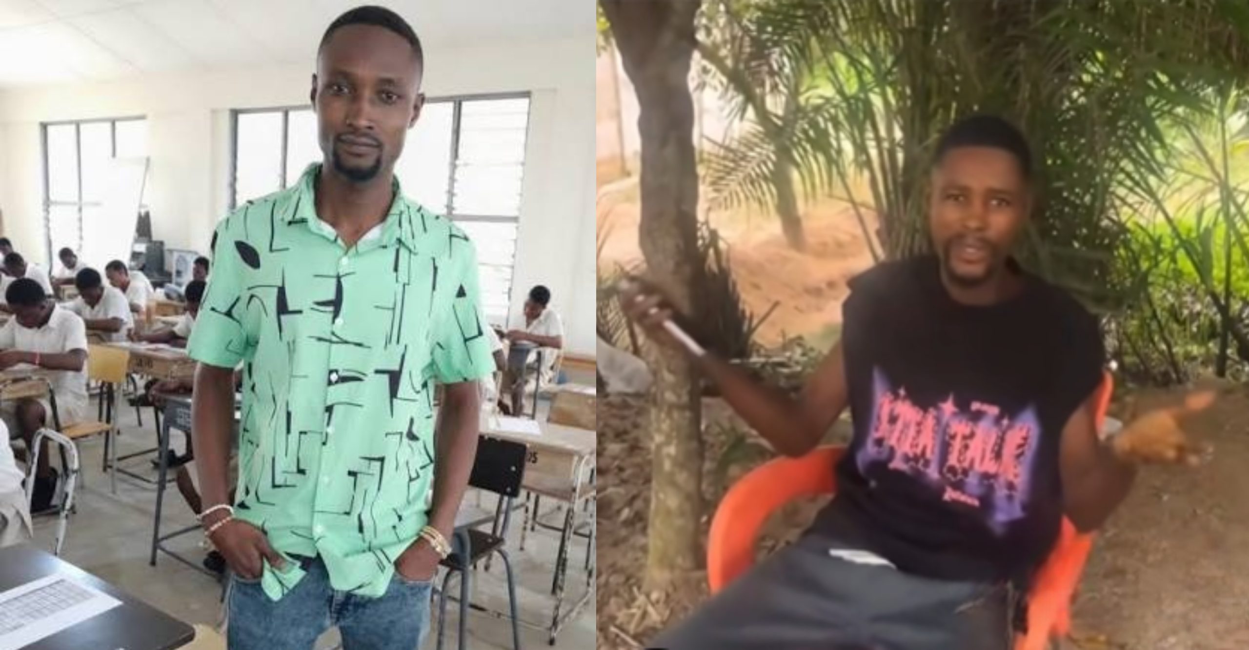 Bole SHS teacher speaking in an apology video after the GES disciplinary action over alleged misconduct.