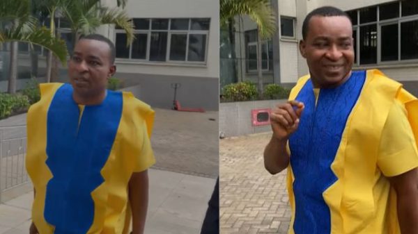 Chairman Wontumi Bernard Antwi-Boasiako arriving at the Accra High Court during illegal mining trial