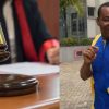 Chairman Wontumi Bernard Antwi-Boasiako arrives at court during illegal mining trial