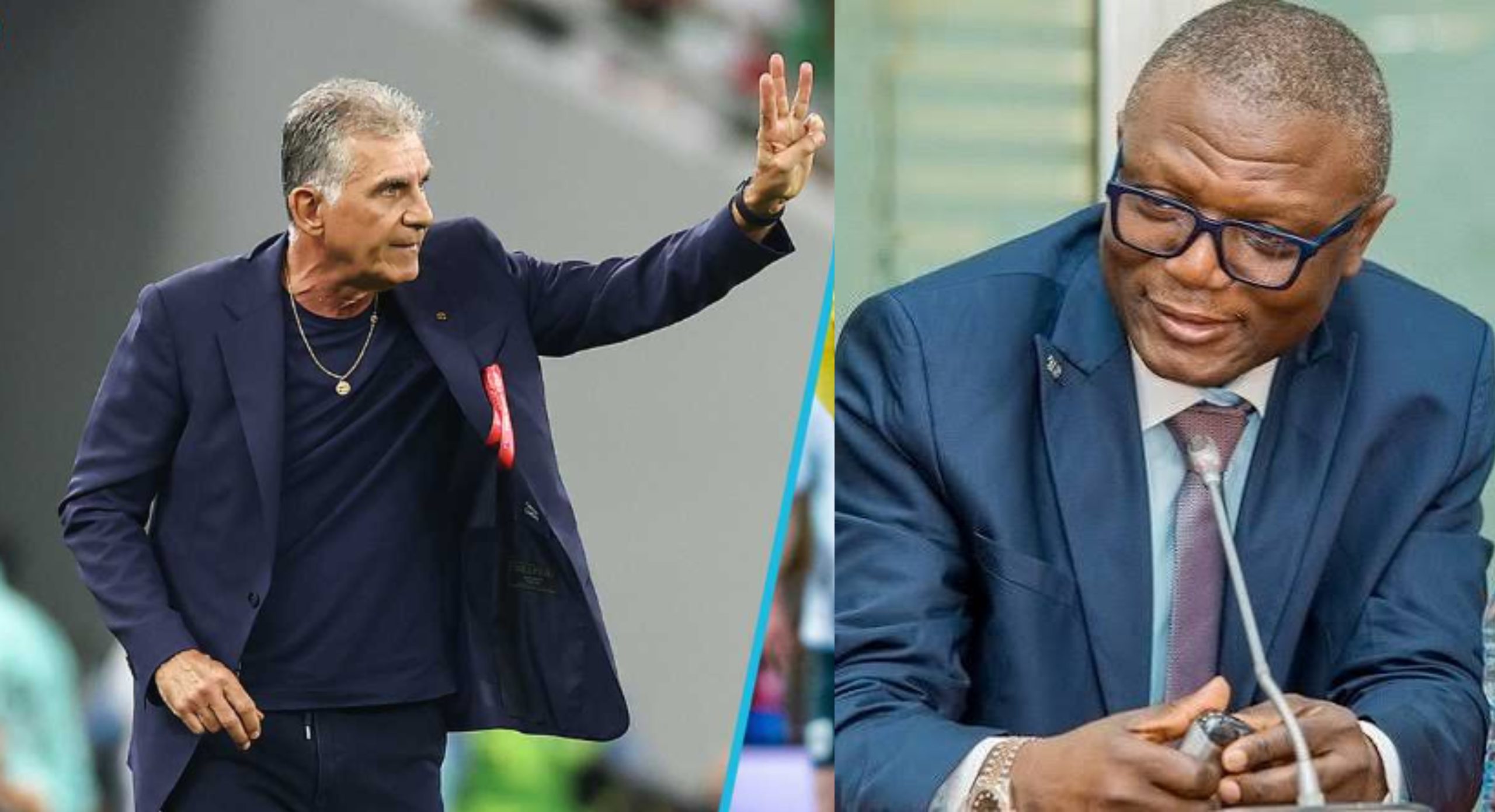 Sports Minister Kofi Adams addressing speculation over Carlos Queiroz's future as Black Stars coach following Ghana's World Cup exit.