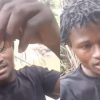 Recovering Ghanaian man disposing of parcels of cannabis in a viral video urging young people to avoid drug abuse