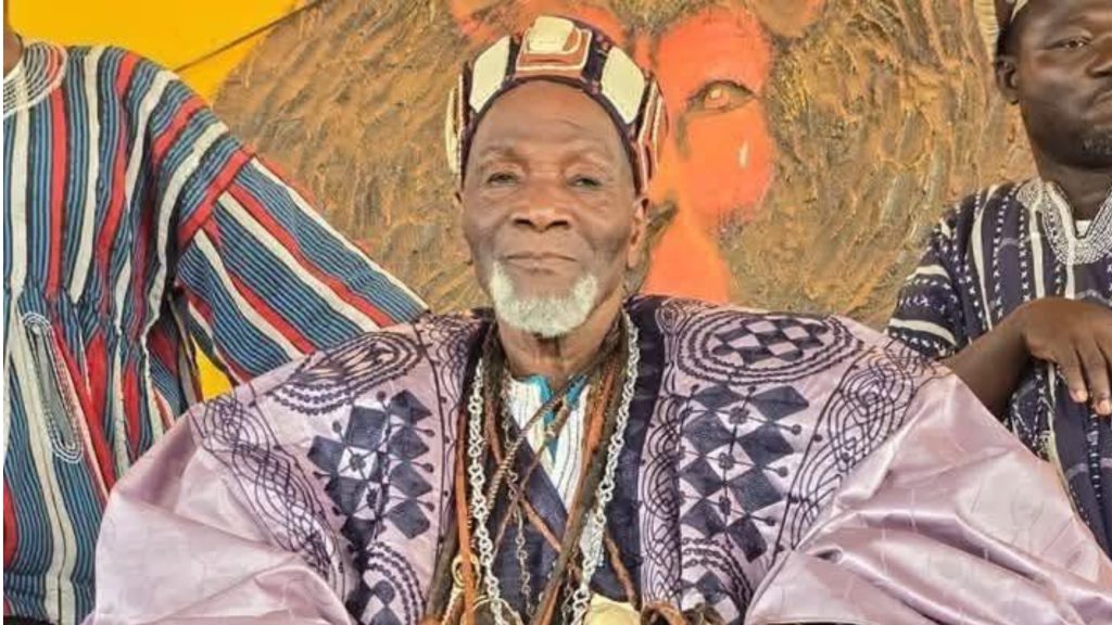 Yaa Naa Mahama Abukari II at a traditional ceremony before his death in July 2026