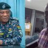 Inspector General of Police (IGP), Christian Tetteh Yohuno, left, and Police officer Nicholas Oheneampong Kissi receiving hospital treatment after alleged assault
