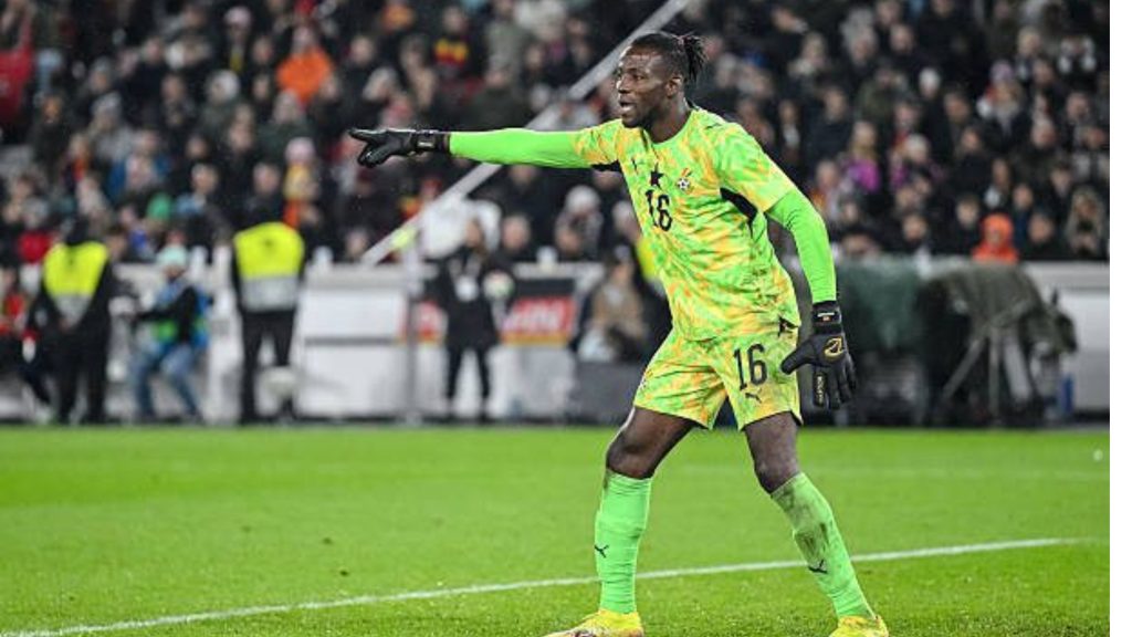 Benjamin Asare, Black Stars goalkeeper, during a Ghana football match