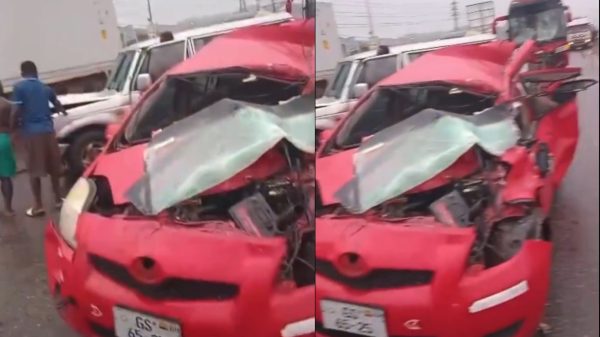 Multi-vehicle crash on the Ofankor-Pokuase stretch of the Accra-Kumasi Highway